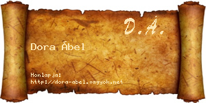 Dora Ábel névjegykártya