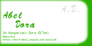 abel dora business card